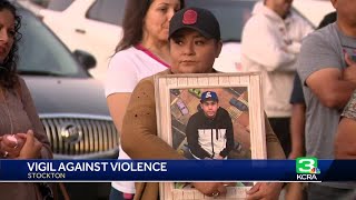 'Your city is with each and every one of you': Vigil held for victims of suspected Stockton seria...