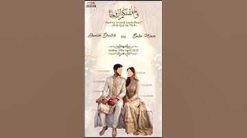 Muslim Wedding Invitation Card Design || FDS CREATION || #short #viral #viralshorts #youtubeshorts