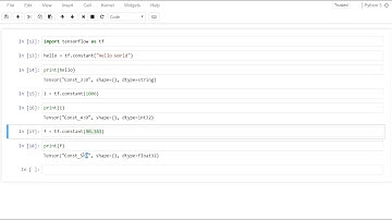 Chapter2 TensorFlow - Constants and Variables