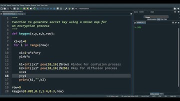 How to generate a secret key with Henon map for encryption? Secret key with 2D map