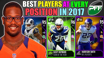BEST PLAYERS AT EVERY POSITION IN THE 2017 SEASON! Madden 18 Ultimate Team Squad Builder