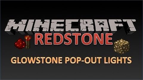 Minecraft - Redstone Tutorial: Glowstone pop-out lights! + Call of Duty: Ghosts MORGEN!!