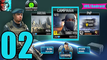 Sniper Strike Special Ops Android iOS Walkthrough - Gameplay Part 02 - North Sea:Zone 01 - Orders 02