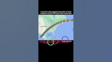 Solar Eclipse Map not exact ? #creativemind #sciencefacts #nasa #totalsolareclipse #solareclipse2024