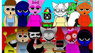 Sprunki but NEW HUMAN mod VS Horror Phase - Incredibox Sprunki Animation