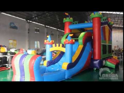 inflatable water slides for adults Module Castle Wet Dry Combo