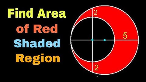 Find the Area of Red Shaded Region | Geometry Olympiad Problems