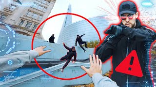 CHASED BY SECRET AGENTS! Parkour POV Escape screenshot 2