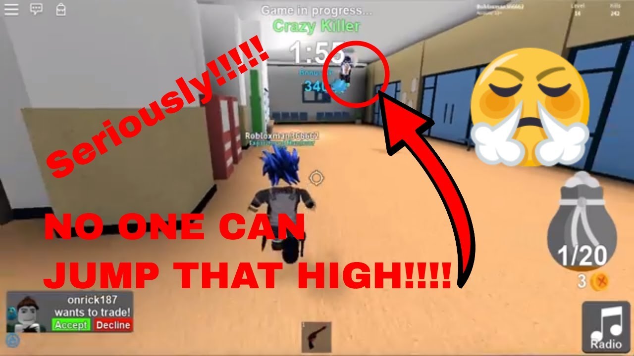 Hacker Caught On Camera Roblox Crazy Knives Youtube