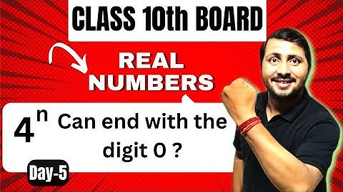 Show that 4 to the power n can never ends with the digit zero II Class 10th II Real Numbers II NCERT