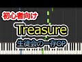 【生徒会の一存OP】Treasure  初心者向けピアノ