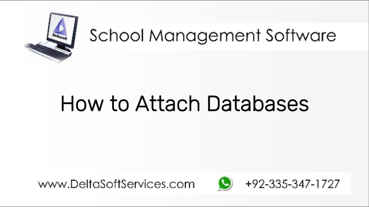How to Attach Databases in SQL Server 2005 Express - YouTube