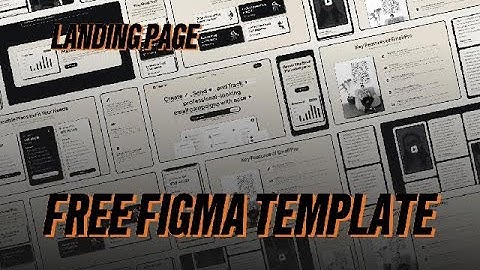 FREE Figma template - Landing page