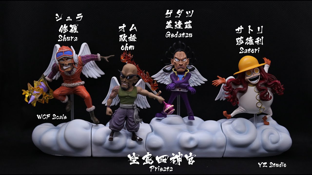 One Piece Figures ワンピース フィギュア 空島四神官 空岛四神官 Sky Island Priests By Yz Studio Wcf Youtube