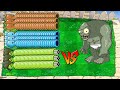 Gatling Pea X Snow Pea X Repeater V s All Zombies - Plants vs Zombies Battlez