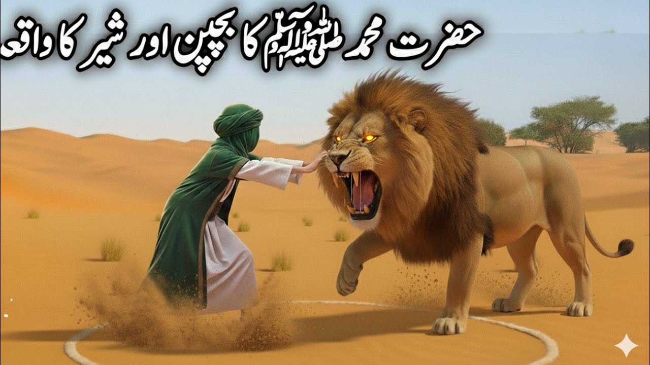 हज़रत मोहम्मद ﷺ और शेर का वाक़िया | The Story of Hazrat Muhammad (ﷺ) and the Lion | 