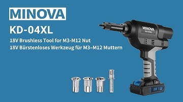 KD-04XL Brushless Tool for M3-M12 Nut #tools  #rivet #electric
