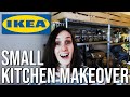IKEA Small Rental Kitchen Makeover | OMAR Shelf Unit