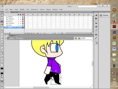  Tutorial Membuat Animasi Orang Berjalan Dengan Flash 