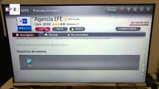 EFE lanza una aplicación para televisiones inteligentes de l screenshot 1