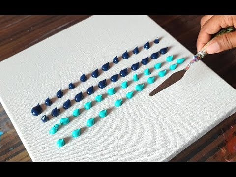 Very Easy Abstract Painting Demonstration / Fun & Satisfying / Project 12  days / Day #12