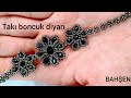 Boncuktan Abiye bileklik yapımı / şık ve kolay / Stylish and stylish bracelet made of beads / #diy