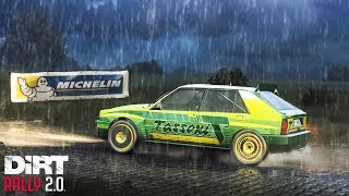 [Dirt Rally 2.0] Lancia Delta HF Tassoni Custom Livery Unveil + Kreuzungsring Wet Stage Record!