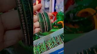 sawan special green bangles set 💚☘️#bangles #short #green chudi #trendingshorts