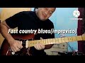 Backing track Fast country blues improviso guitarra