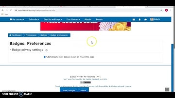 Profile features on Moodle for Teachers Page