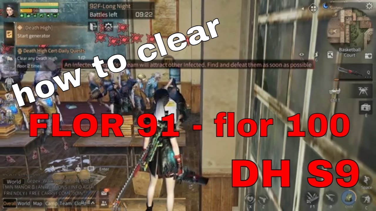 tips & trick Death High Floors 91-100 | LifeAfter Death High Season 9 u can try on the server chaos