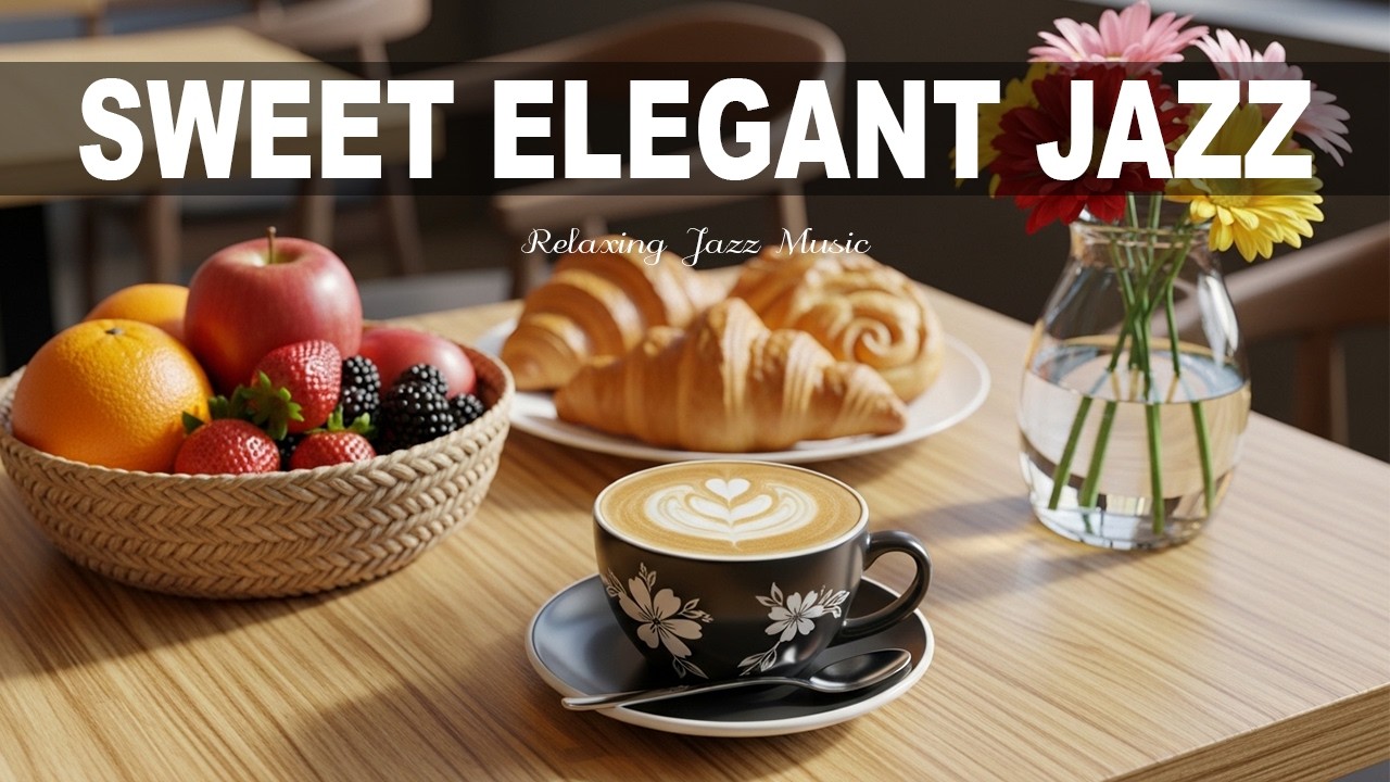 Sweet Elegant Jazz ☕ Coffee Shop Ambiance & Sweet Jazz Cafe Music for Happy Day.