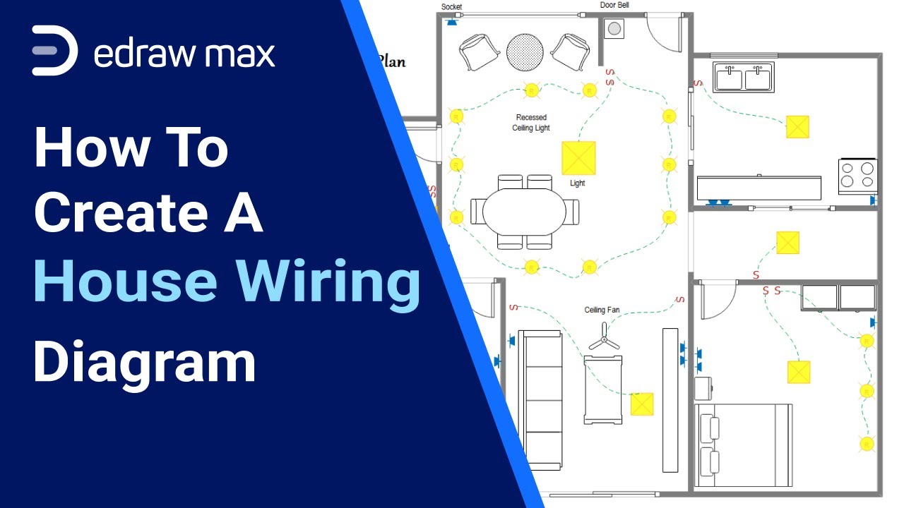 How To Create A House Wiring Diagram Complete House Wiring Diagram Guide Edrawmax Youtube