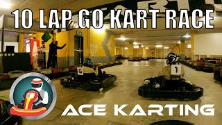 10 Lap Go Kart Race At Ace Karting - GoPro Hero 9 POV