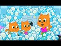 Cats Family en Français - Lavage Amusant Avec Des Bulles Dessin Animé 2020 en Français