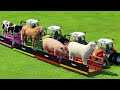 LOAD ANIMALS ON TRUCKS WITH MINI TRACTORS - Farming Simulator 22