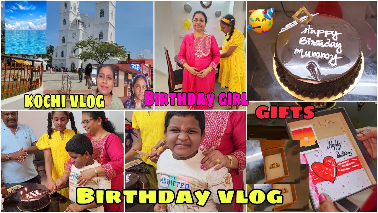 We Are In Kochi🤩Tiring Outing With Kids /Fun Moms Birthday Vlog🎂🎁