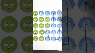 Sadness and gisgust line connect puzzle #viral #art #insideout2 #insideout