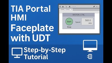 "How to Create HMI Faceplates in TIA Portal Using UDT | Step-by-Step Guide" Part 3" #plc # tiaportal