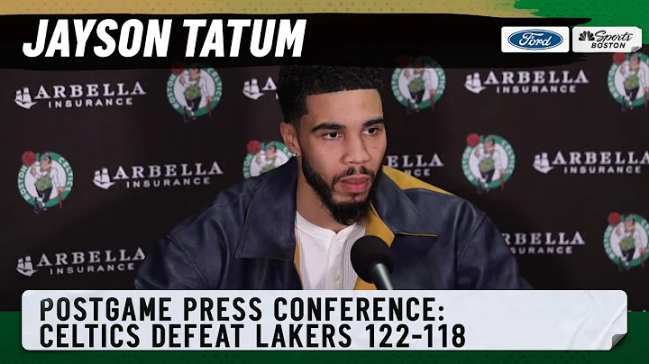 POSTGAME PRESS CONFERENCE: Jayson Tatum talks over...