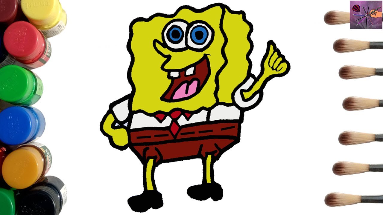 How to Draw Spongebob | Spongebob Squarepants Drawing with Color - YouTube