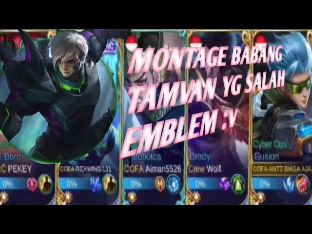 (NoReplay)MONTAGE GUSION FASTHAND BY ANTZ MOBA | GAPAPA SALAH EMBLEM YANG PENTING PRESTEL NO 1| MLBB class=