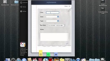 How to use the MyHomework App on a Mac.