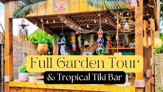 Tiki Bar, Sunshine \u0026 An Old Belfast Sink in my Tropical Garden UK