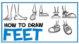 How To Draw Feet & Shoes: CARTOONING 101 #10
