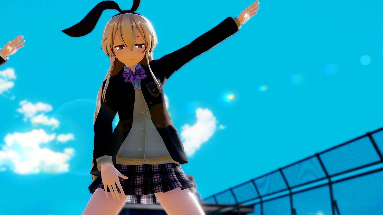 【MMD艦これ】UWQHD出力　All Around The World　島風　由良