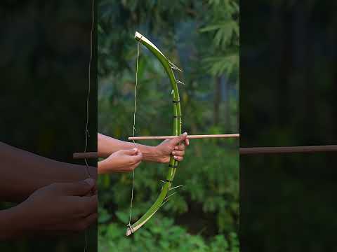 DIY Dateplam Bow and arrow #slingshots #Bamboo #Bambooart