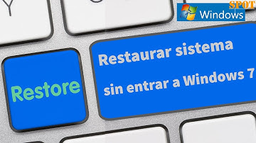 Cómo restaurar el sistema sin entrar a Windows 7