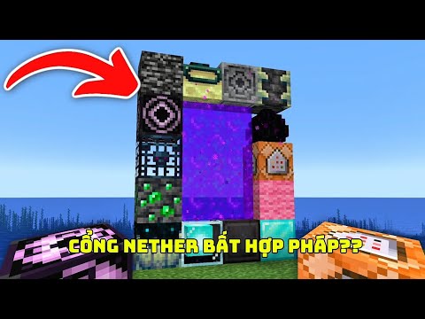 Tôi đã xây dựng Cổng Nether bất hợp pháp nhất trong Minecraft.