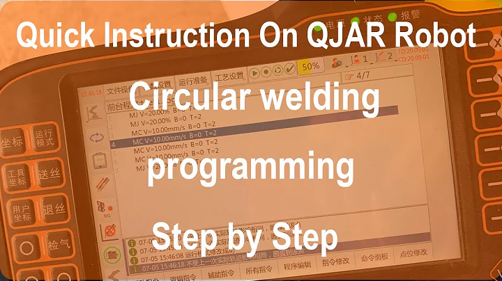 Welding robot circular programming | Step by step instruction | Click to be a senior programmer